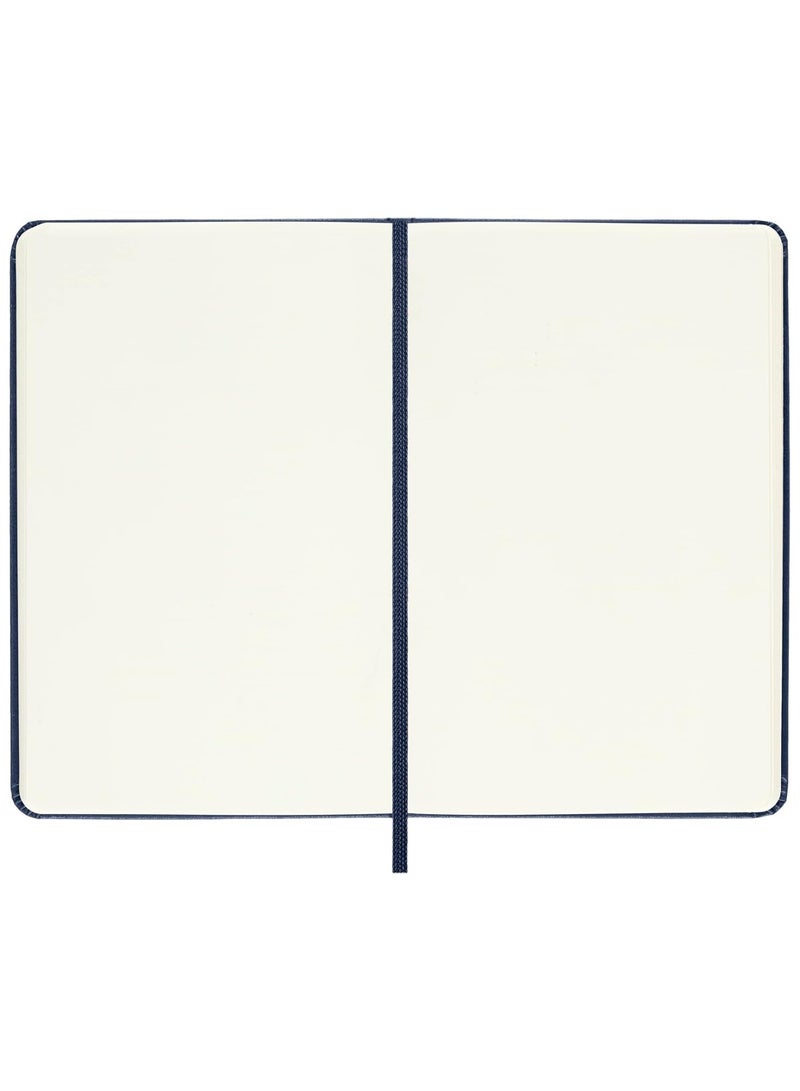 MOLESKINE 1-Piece Classic Pocket Size Hard Cover Plain Notebook 9x14cm Size Saphire Blue - Image 2