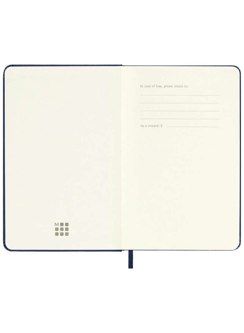 MOLESKINE 1-Piece Classic Pocket Size Hard Cover Plain Notebook 9x14cm Size Saphire Blue - Image 4