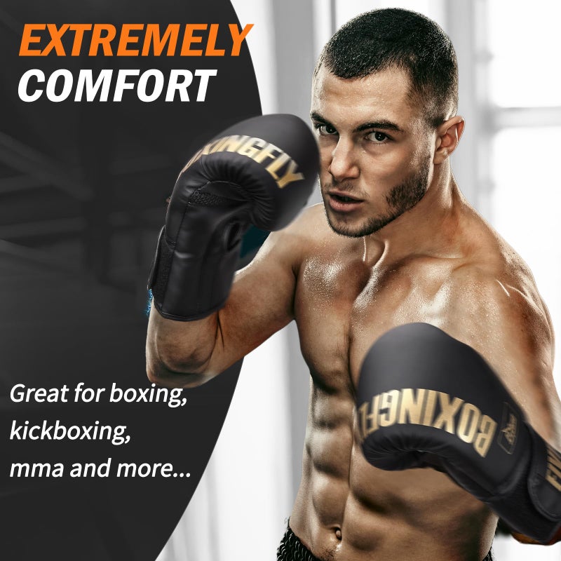 FIVING Boxing Gloves for Men and Women Suitable for Boxing Kickboxing Mixed Martial Arts Muay Thai MMA Heavy Bag Training - Image 5