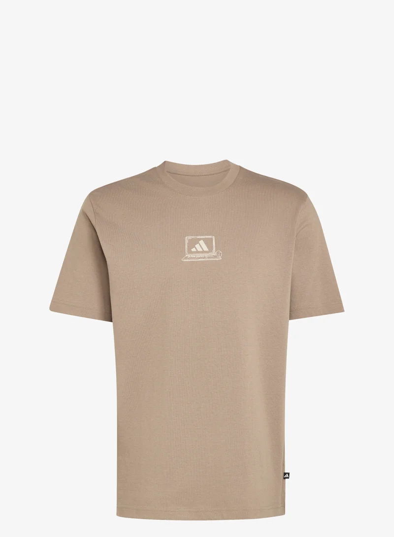 Adidas CLOCKED IN OFFICE GRAPHIC T-SHIRT