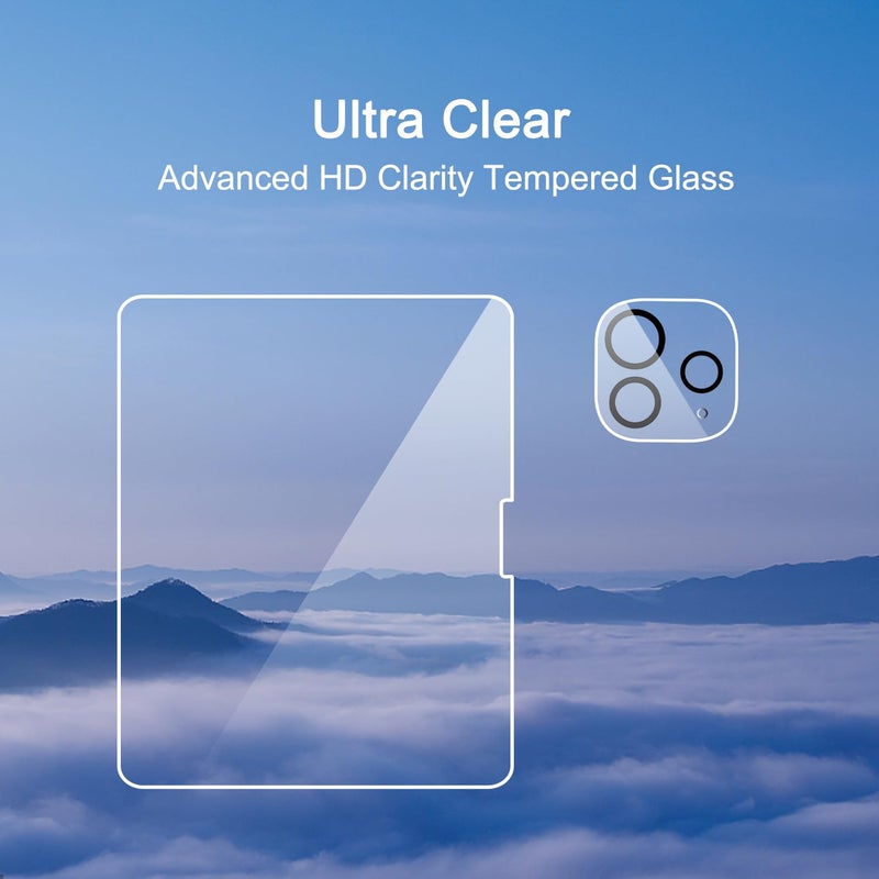 Ailun Screen Protector for iPad Pro 11 inch 2025/2024 [6th/5th Generation, M5/M4] 2 Pack + 2 Pack Camera Lens Protector,Tempered Glass 0.33mm,Face ID & Apple Pencil & Case Compatible [4 Pack] - Image 3