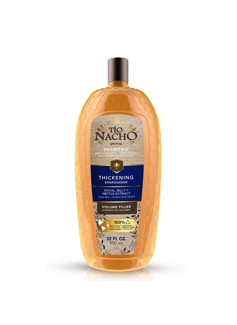 Tio Nacho Tio Nacho Thickening Shampoo Volumizing Anti Hair Loss  Anti Breakage with Royal Jelly Nettle  Ginseng Paraben  Cruelty Free 32 Fl Oz 