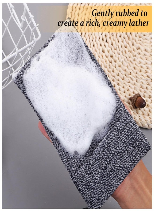 Feelorna Soap Saver Bag, Soap Bag Soft for Shower, Exfoliating Mesh Soaps Saver Pouch Bags for Facial Body Cleansing Foaming (4.7''x7.8'', Grey, Black, Pink, Yellow, Orange, Blue) - Image 4