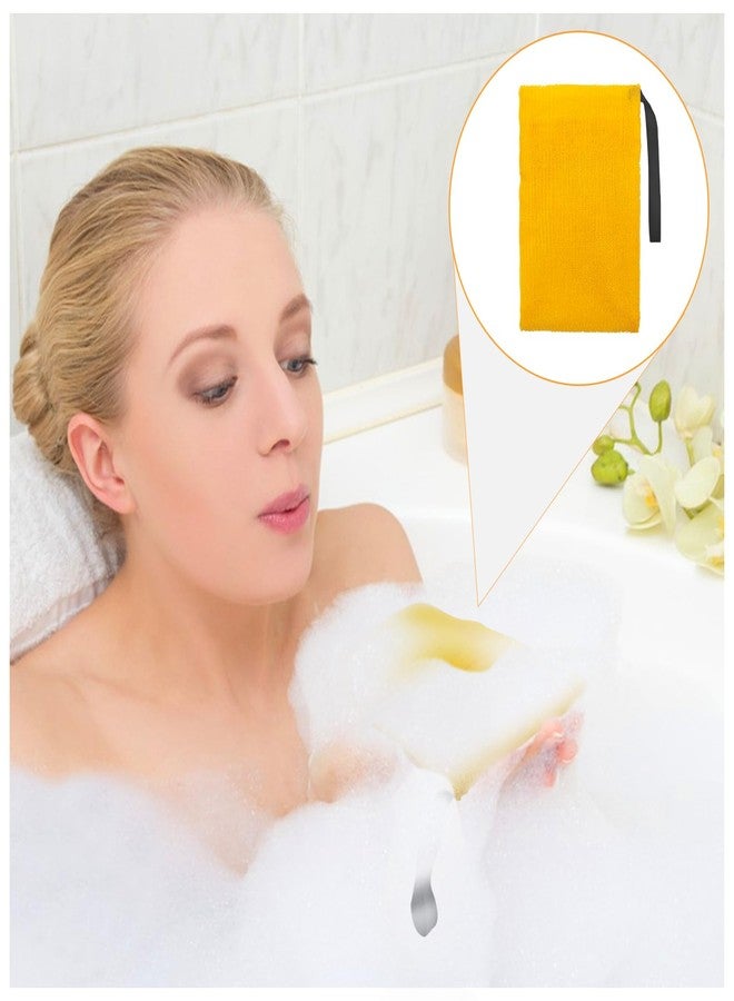 Feelorna Soap Saver Bag, Soap Bag Soft for Shower, Exfoliating Mesh Soaps Saver Pouch Bags for Facial Body Cleansing Foaming (4.7''x7.8'', Grey, Black, Pink, Yellow, Orange, Blue) - Image 5
