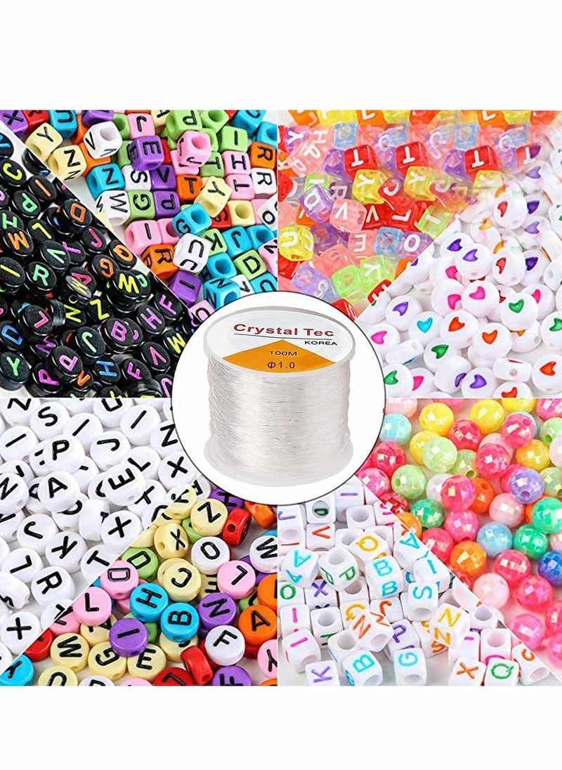 SYOSI - Pack Of 2 Elastic String For DIY Jewelry Making, 1.0Mm - Image 1