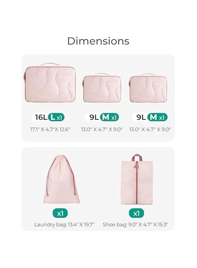 باج سمارت اكياس جافة ورطبة من 5 قطع، شنط سفر قابلة لاعادة الاستخدام لملابس السباحة وحفاضات الاطفال القماشية والشاطئ وحمام السباحة، مكعبات تعبئة للسفر خفيفة للغاية للنساء، لون ابيض اوبال - Image 4