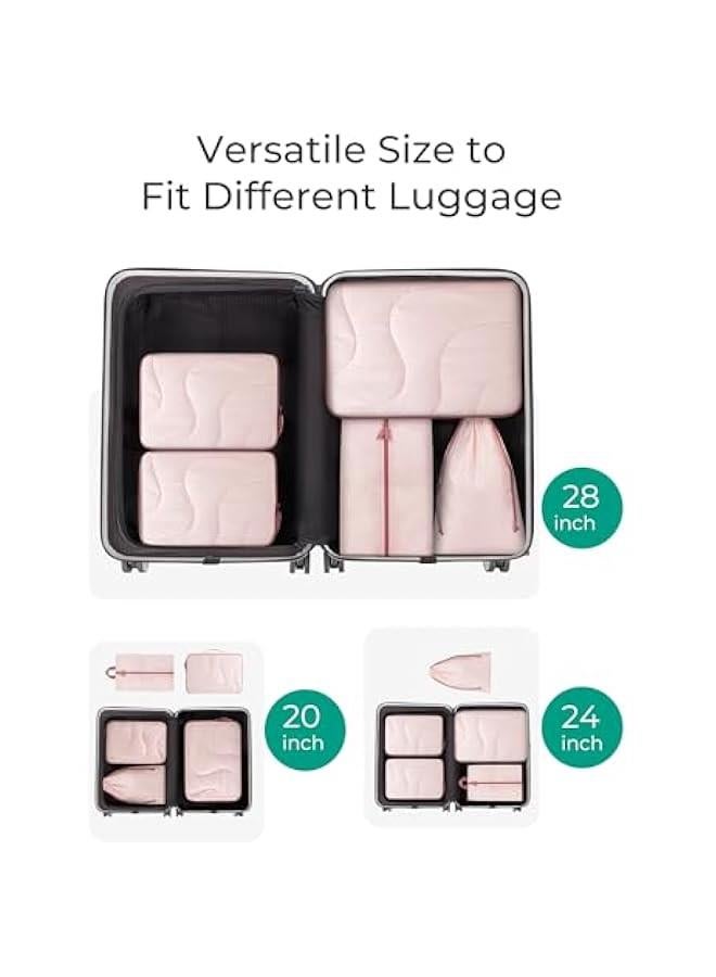 باج سمارت اكياس جافة ورطبة من 5 قطع، شنط سفر قابلة لاعادة الاستخدام لملابس السباحة وحفاضات الاطفال القماشية والشاطئ وحمام السباحة، مكعبات تعبئة للسفر خفيفة للغاية للنساء، لون ابيض اوبال - Image 5