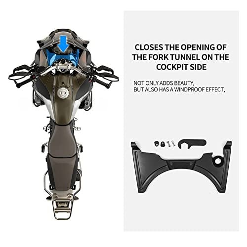VITINO Cockpit Fairing Updraft Wind Deflector Motorcycle Accessories ABS Fit for BMW R1250GS Adventure R1200GS LC Adv - Image 3