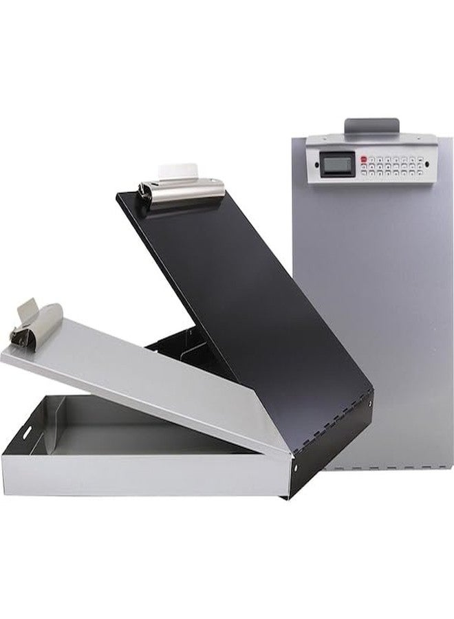Saunders Redi-Rite Aluminum Storage Clipboard, 1" Clip Capacity, Holds 8.5 x 11 Sheets, Silver - Image 4