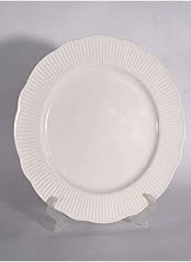 Kutahya KUTAHYA Flat Plate, Bone porcelain 20 cm - Off White "BNIRM24Y200" 
