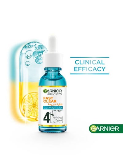 garnier Skinactive Fast Clear Booster Face Serum For Acne Prone Skin With Salicylic Acid,