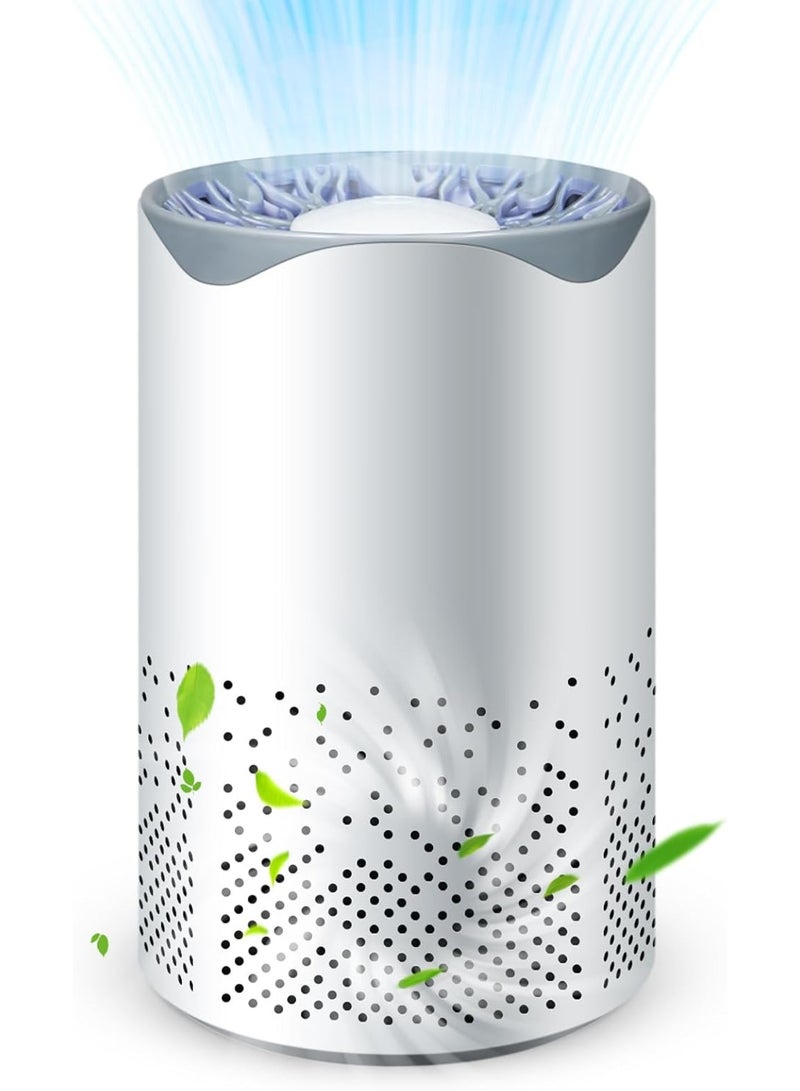 HEPA Air Purifier for Home, Quiet Air Purifiers for Home with USB Cable Air Cleaner Air Filter Eliminator for Bedroom Desktop Office Living Room for Pet, Pollen, Smoke Odor Pollutants  - Image 1