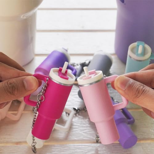 Dreamfocus Mini Cup Keychain Charms for Stanley 40 oz Tumbler Handle - Image 5