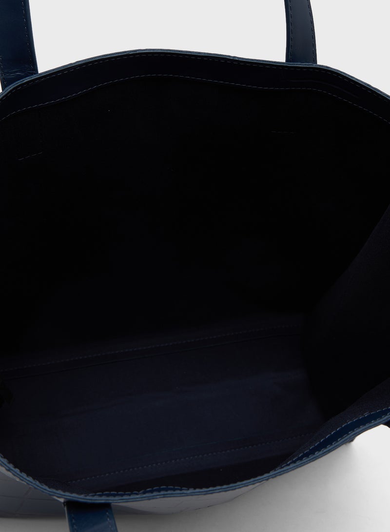 Ted Baker Croc Effect Large Icon tote  - Image 5