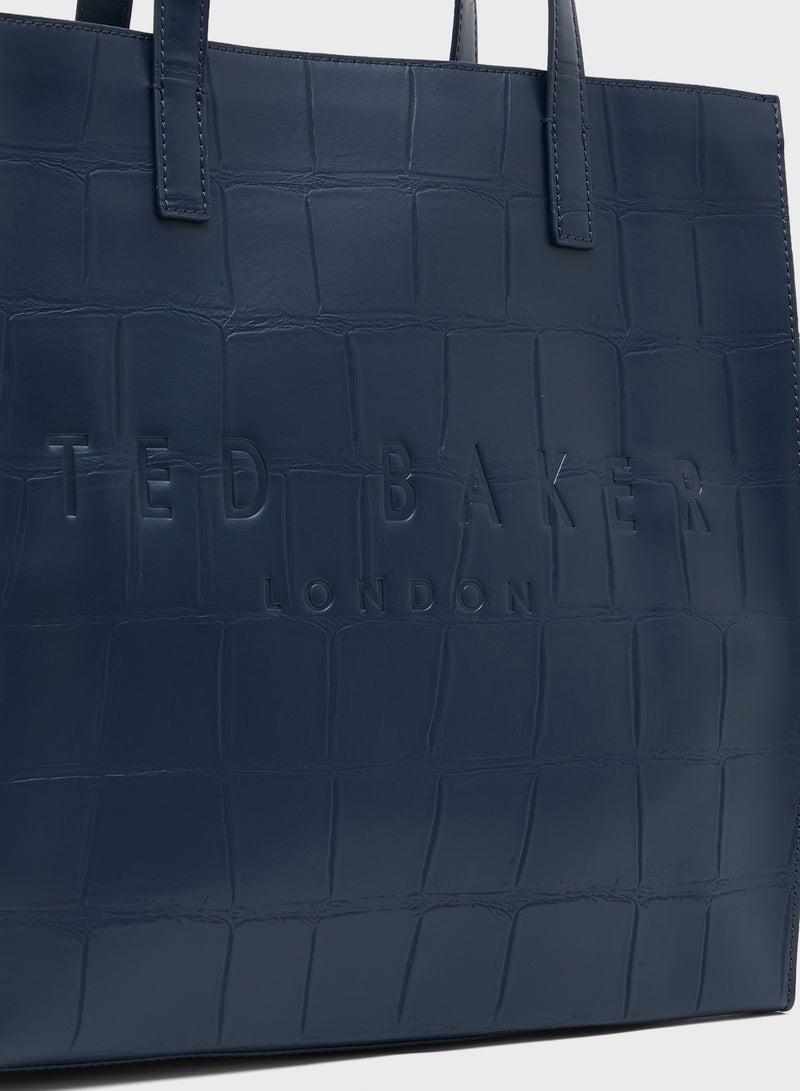 Ted Baker Croc Effect Large Icon tote  - Image 4