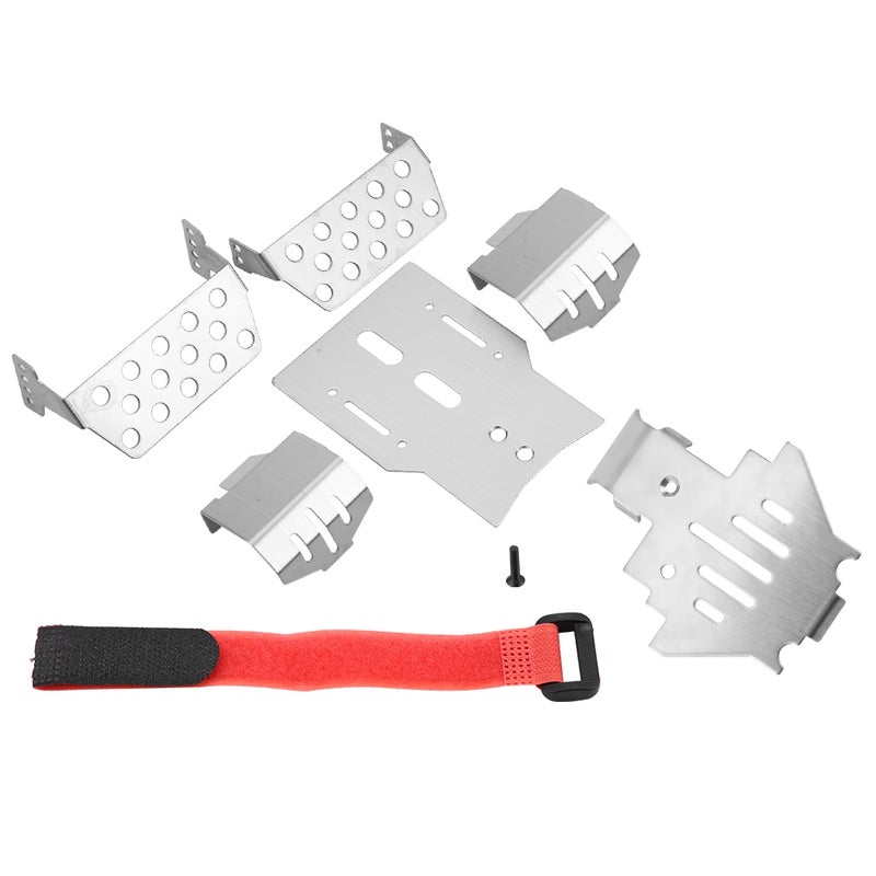 6 Pcs Stainless Steel Chassis Armor Protection Skid Plate for Traxxas TRX-4 RC Car - Image 4