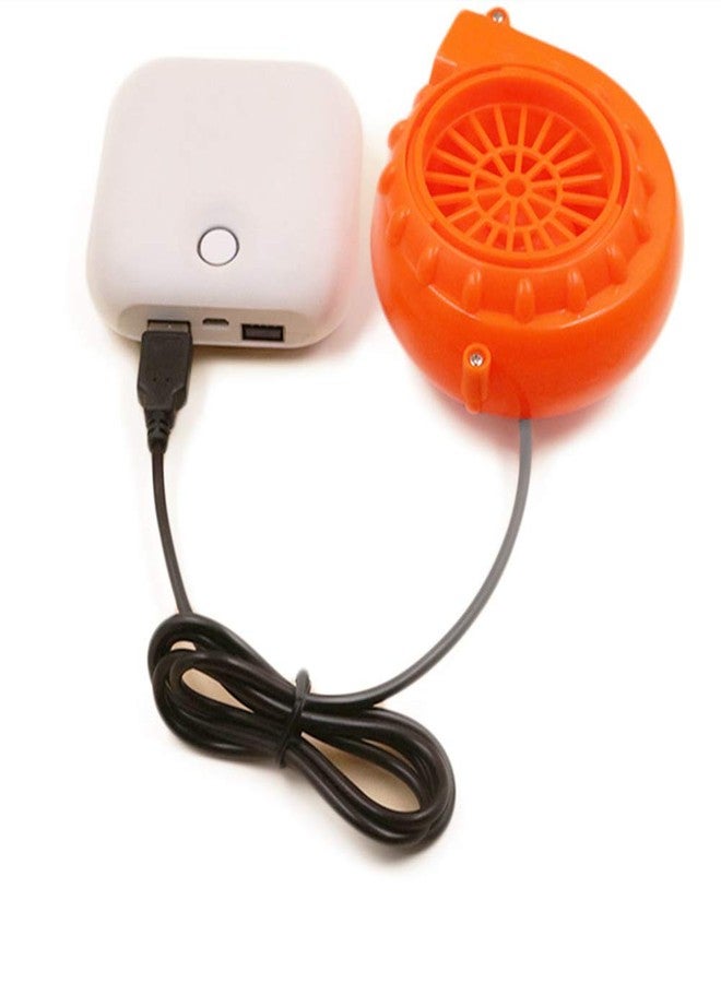 Kiddale Originals Fan Mini Fan Blower for Dinosaur Costume Doll Mascot Head or Other Inflatable Game Clothing Suits,Orange(Upgraded Version) - Image 4