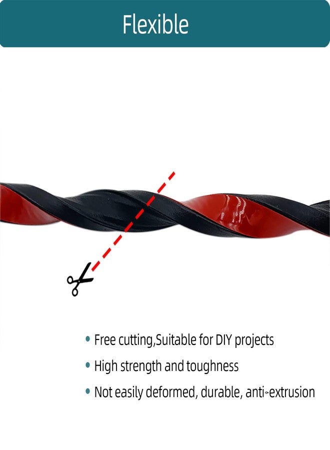 Tintvent Rectangle Foam Rubber Seal, Self-Adhesive EPDM Foam Rubber Weather Stripping for Boat, Auto, RV, Marine, Garage Doors/Window and More, W:0.5"; H:0.25"; L:26Feet - Image 4
