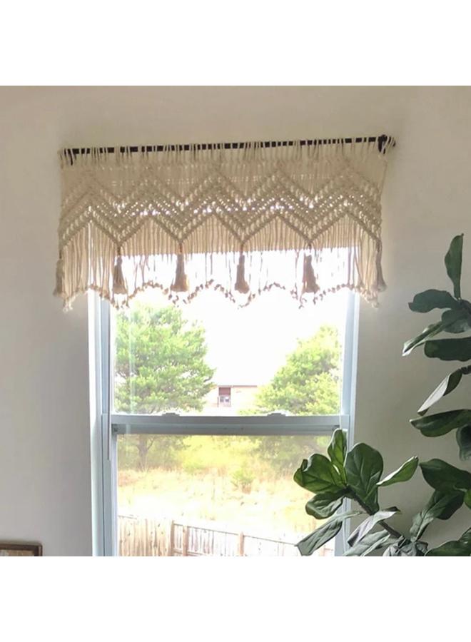 Bluejw Homestay Room Decoration Cotton Rope Woven Curtain Curtain Tapestry Handmade Wall Decoration Wall Hanging Bohemian Style New Style - Image 2