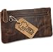 moonster FullGrain Buffalo Leather Pen Case 8x4 Inch Zipper Handmade Pencil Case Pouch Small Leather Pouch Fountain Pen Case Pencil Pouch Pen Bags Pen Cases for Adults - Image 2