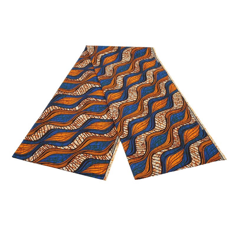 6 Yards African Polyester Wax Prints Fabric Various Colorful Patterns Geometric Pattern Polyester Farbic for DIY Dresses FP6233 - Image 4