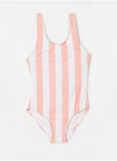 Girls Striped Swimsuit