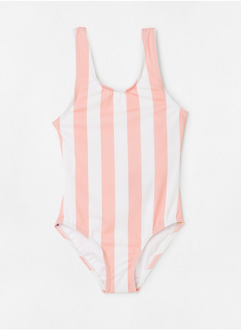 NAME IT - Girls Striped Swimsuit - Image 1