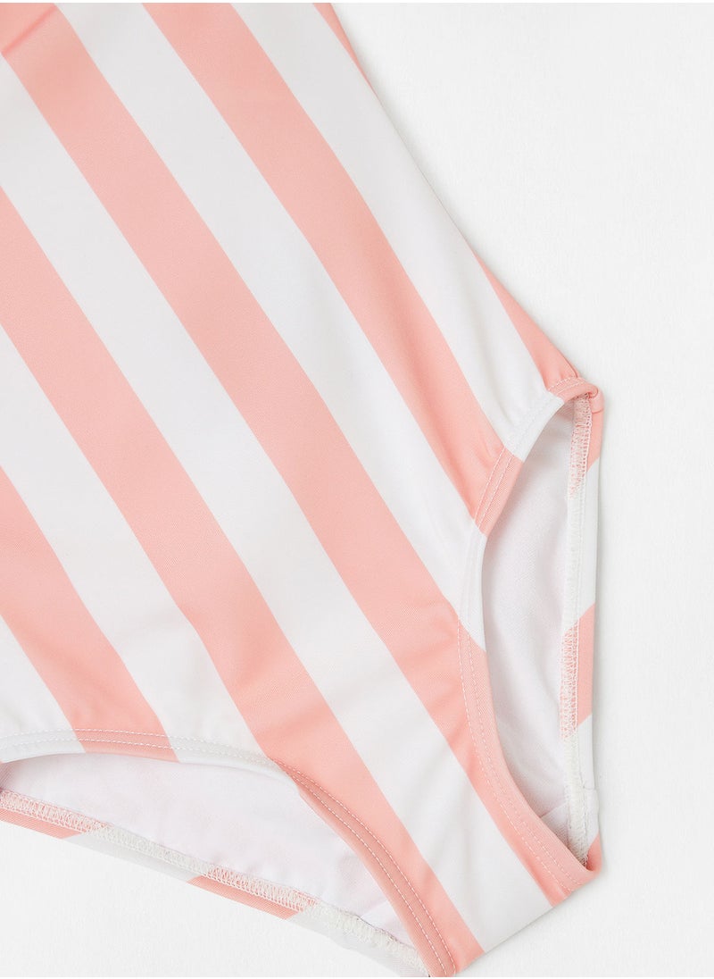 NAME IT - Girls Striped Swimsuit - Image 1
