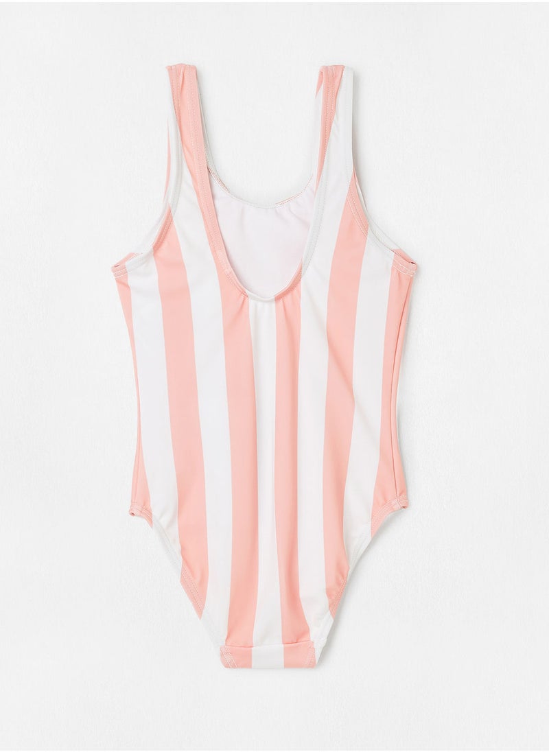 NAME IT - Girls Striped Swimsuit - Image 1