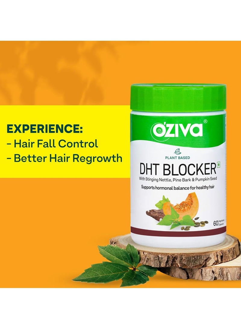 أوزيفا مانع DHT نباتي للتحكم في تساقط الشعر وتحفيز بصيلات الشعر|قرص مانع DHT طبيعي 100% مع نبات القراص اللاذع ولحاء الصنوبر|نظيف ونباتي معتمد|60 كبسولة، عبوة من 1100 جرام - Image 2