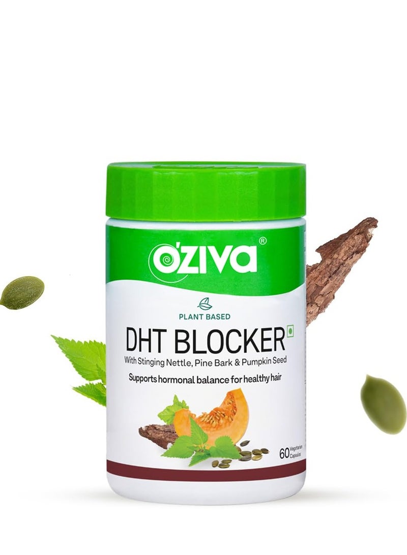 أوزيفا مانع DHT نباتي للتحكم في تساقط الشعر وتحفيز بصيلات الشعر|قرص مانع DHT طبيعي 100% مع نبات القراص اللاذع ولحاء الصنوبر|نظيف ونباتي معتمد|60 كبسولة، عبوة من 1100 جرام - Image 1