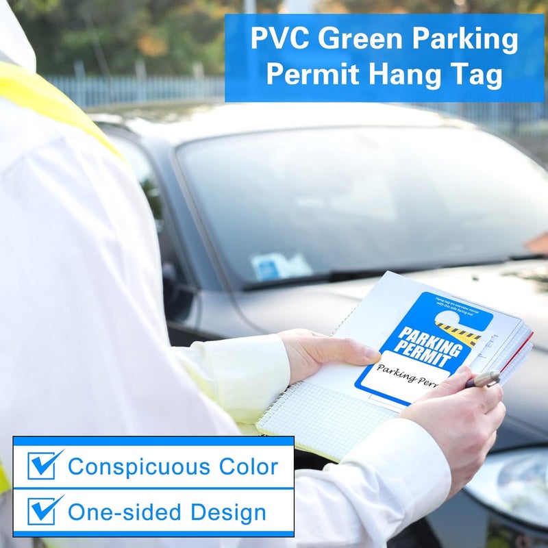 Vicenpal 500 Pcs Blue Parking Permit Hang Tags - Temporary Parking Passes for Vehicle Management - Image 5