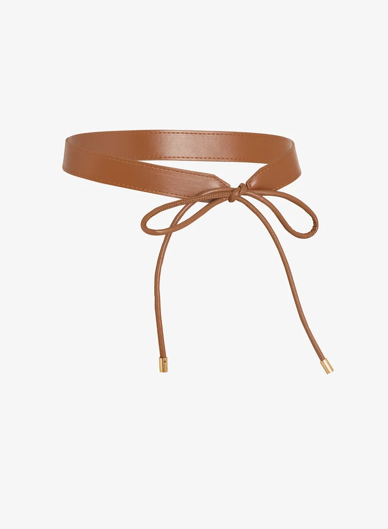 ELLA Bow Accent Classic Waist Belt