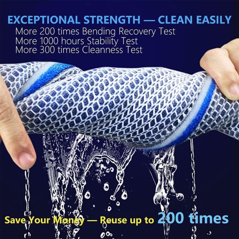 VAYINATO ® 8D (25 * 10cm) 2 Pcs Upgraded Multi Layer Reusable Aquarium and Koi Pond Filter Media Sponge for Cyrstal Clear Water Washable | Long Lasting by Petzlifeworld - Image 4