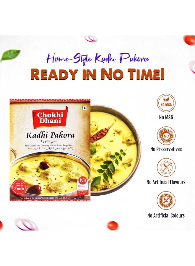 Chokhi Dhani Kadhi Pakora 300 gm | Ready to Eat Meals | Just Heat & Eat | Microwave | Stove Top or Hot Water | Ready in 2 Minutes - Image 4