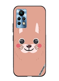 Protective Case Cover For Infinix Note 11 Pro Lama Cartoon Face Design Multicolour