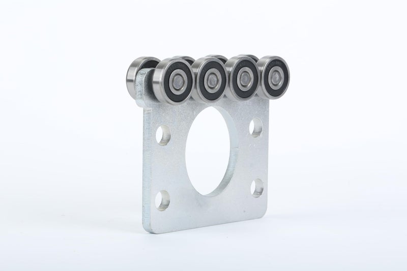 Fuperoo 8 Wheel Trolley Assembly Rollers.Bearing Trolley Assembly.The top of The Trolley has Room for Set Screws, Allowing The use of a 1-5/8" high Strut Channel - Image 4