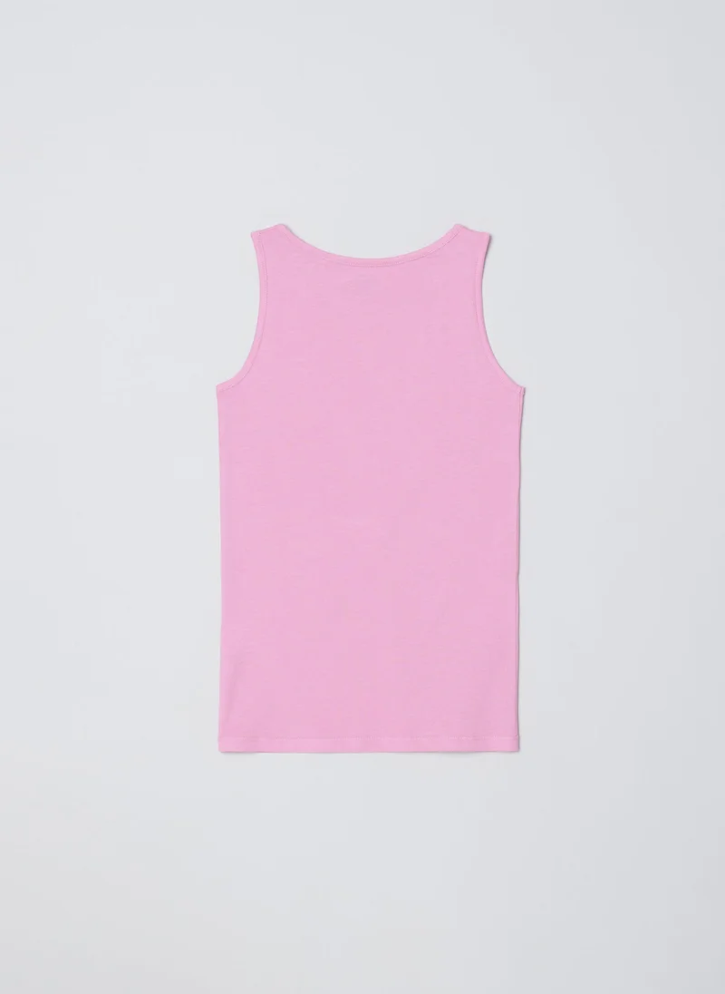 او في اس OVS Girls 2-Pack Singlets - Pink