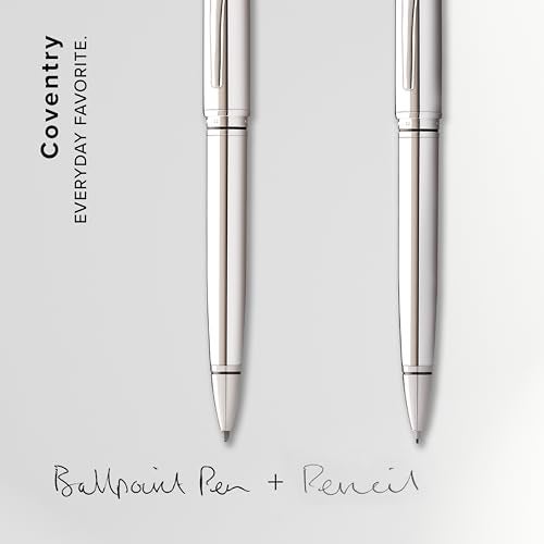 Cross Coventry Polished Chrome Pen and Pencil Gift Set - Image 5