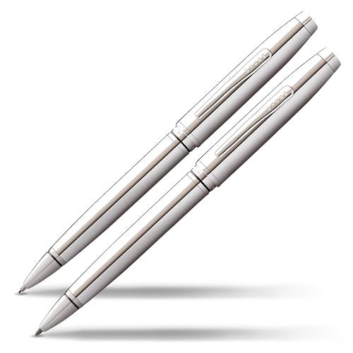 Cross Coventry Polished Chrome Pen and Pencil Gift Set - Image 1