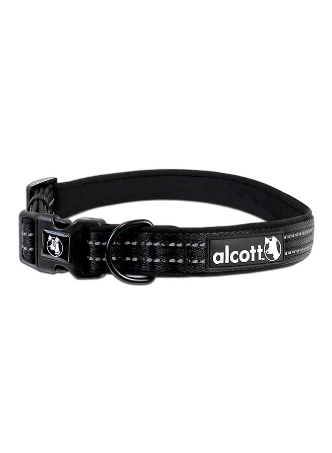 ألكوت طوق أدفنجر للكلاب بعناصر عاكسة أسود L