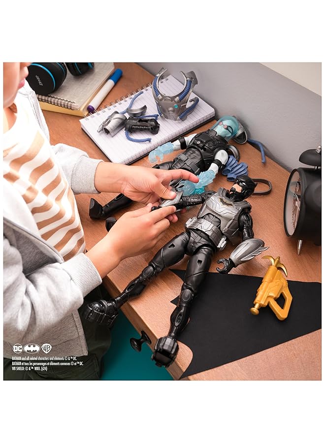 دي سي كوميكس مجموعة مغامرات باتمان القتالية - مجموعة مجسمات باتمان ضد السيد فريز للأطفال، مناسبة للأولاد من عمر 3 سنوات فما فوق - Image 4