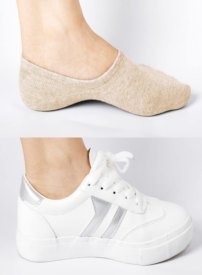 ديبولونج جوارب نسائية قصيرة من ديباولونغ، مانعة للانزلاق، بتصميم قارب مسطح، طول قصير، 6 أزواج - Image 5