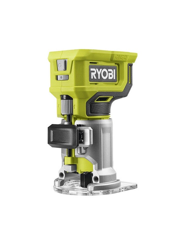 Ryobi Cordless Wood Trimmer Router 6 mm, 18V, Max. Cutting Capacity 38mm, Without Battery And Charger - Image 1