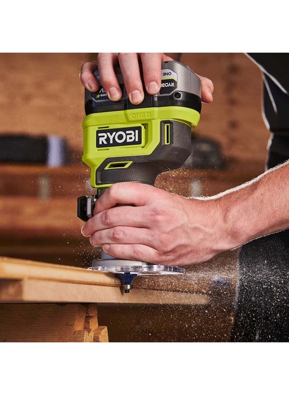 Ryobi Cordless Wood Trimmer Router 6 mm, 18V, Max. Cutting Capacity 38mm, Without Battery And Charger - Image 5