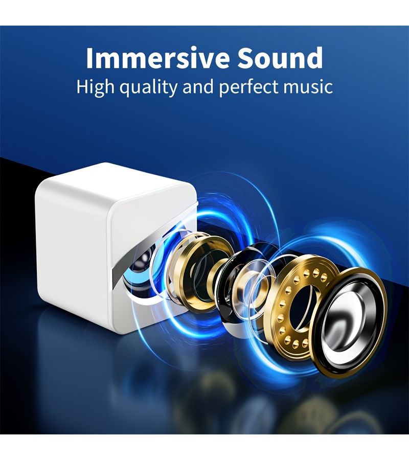 USB Wired Gaming Speaker White LED Lighting 3 5mm Aux Multi Device Desktop Speaker Compatible With PC Cell Phone Projector MP3 - Image 2
