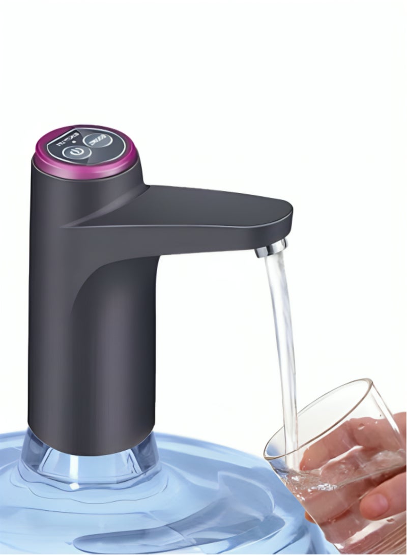 تنم مضخة مياه كهربائية قابلة لإعادة الشحن لعبوات المياه سعة 5 جالون – تشغيل بلمسة واحدة - Image 4