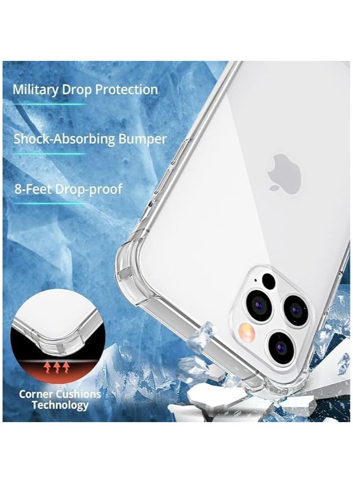Generic - Clear Case, for iPhone 12 and iPhone 12 Pro Anti-Yellow Slim Protective Case, Shock-Absorbing Case,Transparent TPU - Image 1