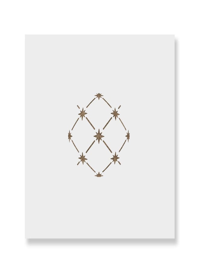 Stencil Revolution قالب زينة عيد الميلاد الماسي - قالب للعطلات، ديكور حائط للعطلات، متعدد الاستخدامات لجميع احتياجاتك الحرفية لعيد الميلاد - Image 1
