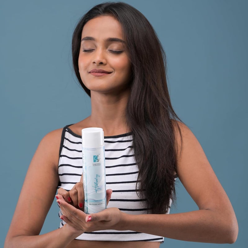 SNEIRA Hydrating Conditioner 900 ml 72HR Hair Smoothing for Frizz ControlHelps Repair Split Ends Bouncy Hair Full of Life Smooth Silky Hair For Men Women Silicone Sulphate Paraben free - Image 4